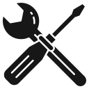 Icon Schraubenschlüssel und Schraubenzieher